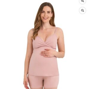 Soft Blush Nursing Cami & Shorts Sleep Set